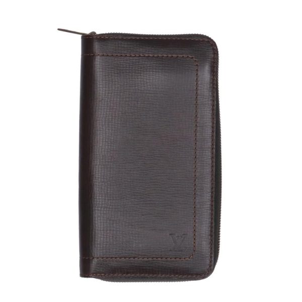 47401 1 Louis Vuitton Zippy Organizer Utah Wallet Brown