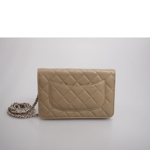 47413 2 Chanel Chain Wallet Black