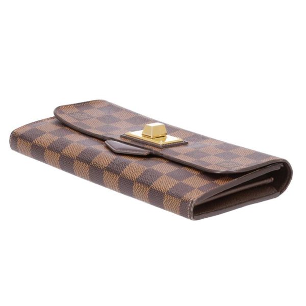 47418 3 Louis Vuitton 12 Year Portefeuille Roseberry Wallet Damier