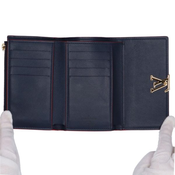 47439 6 Louis Vuitton Portefeuil Capucines Compact Wallet Black