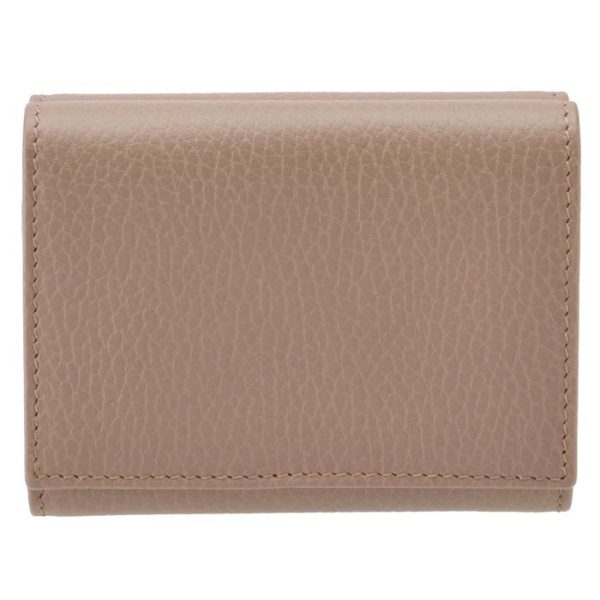 474746cao0g5729 2 GUCCI Petite Marmont Trifold Wallet Beige