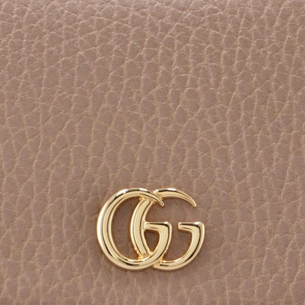 474746cao0g5729 3 GUCCI Petite Marmont Trifold Wallet Beige