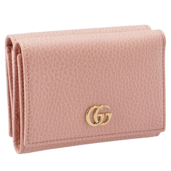 474746cao0g5909 GUCCI Petite Marmont Trifold Wallet Pink