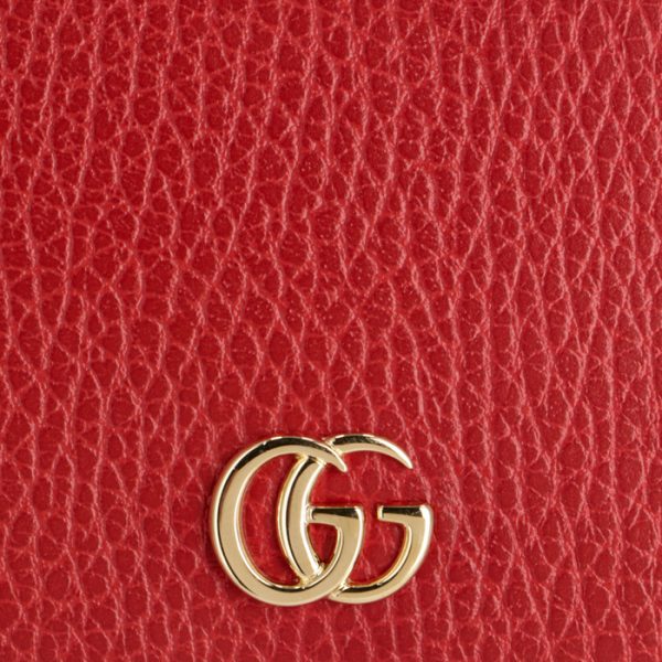 474746cao0g6433 3 GUCCI Petite Marmont Trifold Wallet Red