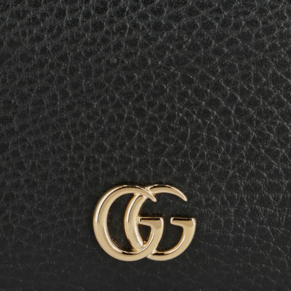 474748cao0g1000 3 GUCCI Petite Marmont Card Case Black