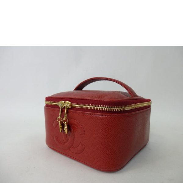 47521 3 Chanel Cocomark Vanity Bag Red