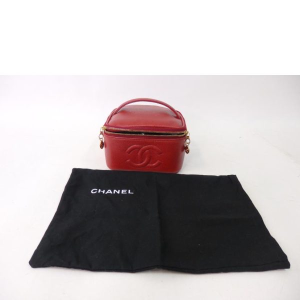 47521 8 Chanel Cocomark Vanity Bag Red