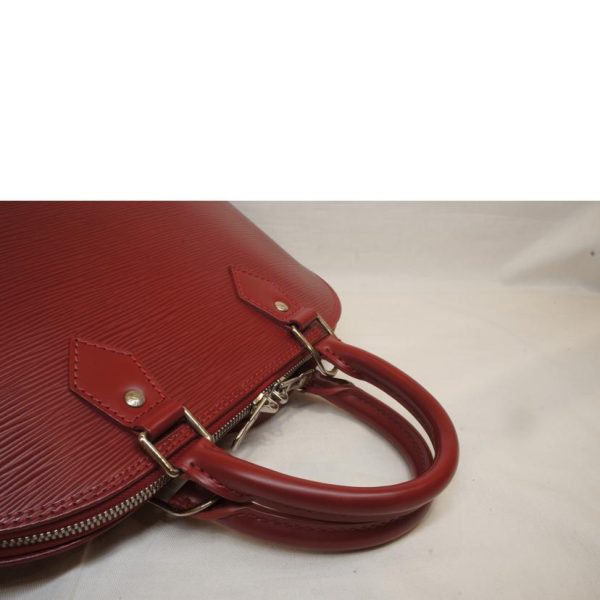 47537 3 Louis Vuitton Alma Handbag Epi Red