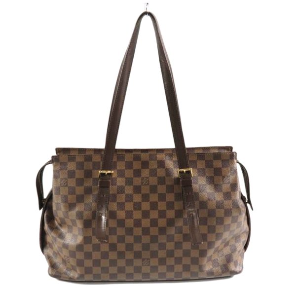 47590 1 Louis Vuitton Chelsea Damier Tote Bag Brown