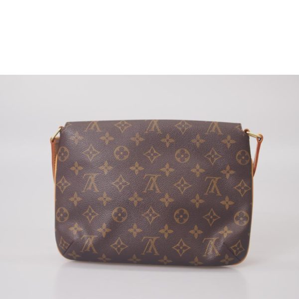 47668 2 Louis Vuitton Musette Tango Short Monogram Shoulder Bag Brown