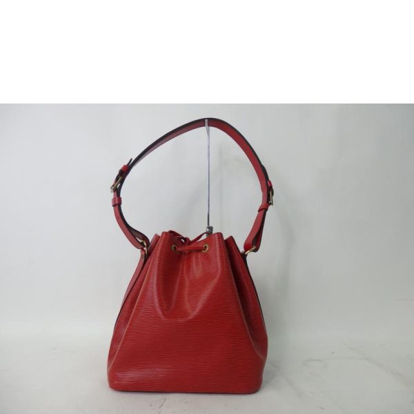 47736 2 Louis Vuitton Petit Noe Epi Bag Red