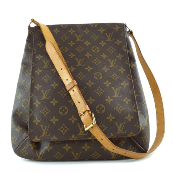 47750 1 Louis Vuitton Musette Monogram Shoulder Bag Brown