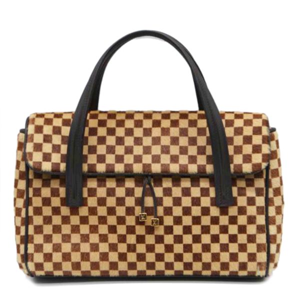 47832 1 Louis Vuitton Lion Damier Sauvage Handbag Black