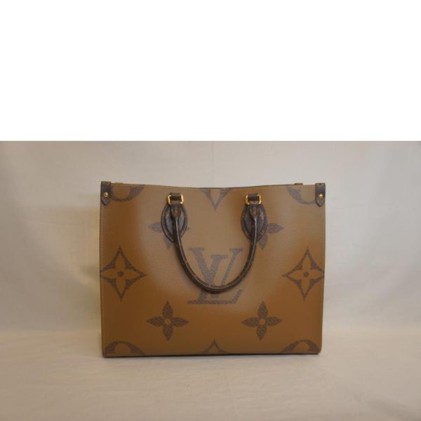 47887 1 Louis Vuitton On The Go Monogram Tote Bag Brown