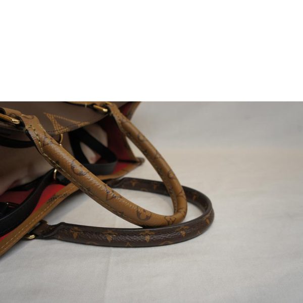 47887 4 Louis Vuitton On The Go Monogram Tote Bag Brown