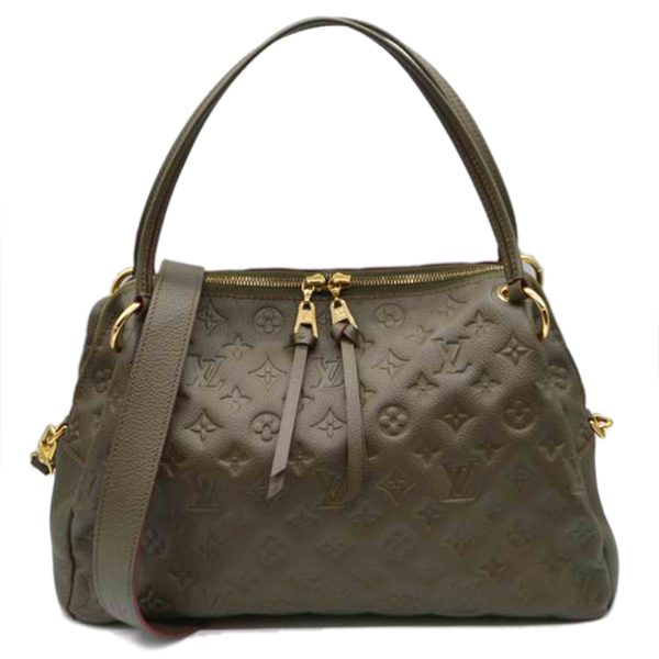 47917 1 Louis Vuitton Ponthu PM Monogram Empreinte Bag Khaki Fango