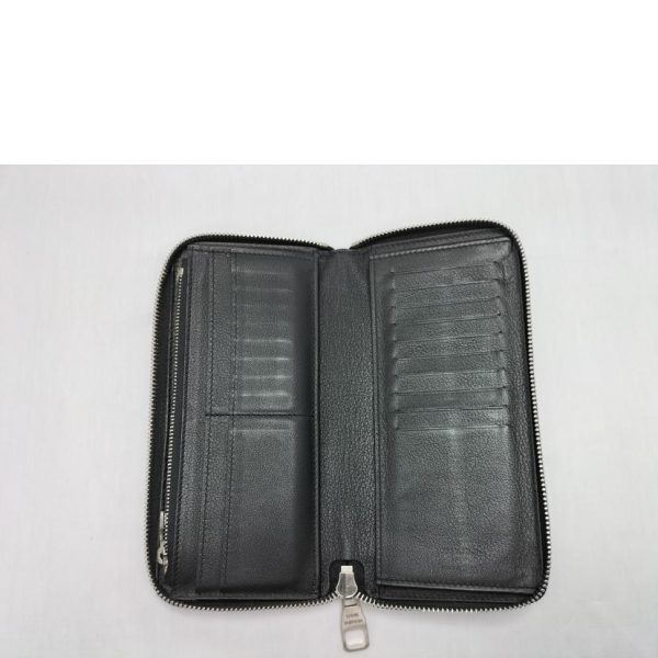 47931 3 LOUIS VUITTON Zippy Wallet Vertical Taurillon Leather Black