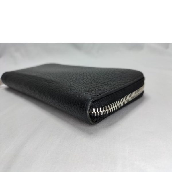 47931 6 LOUIS VUITTON Zippy Wallet Vertical Taurillon Leather Black