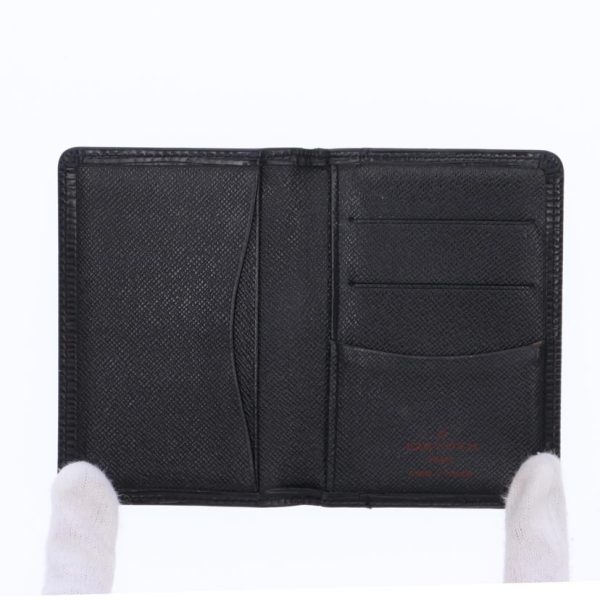 48028 3 Louis Vuitton Organizer De Poche Epi Wallet Black