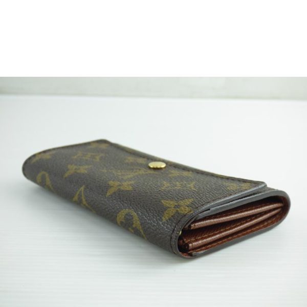 48033 3 Louis Vuitton Portomone Zip Monogram Wallet Brown