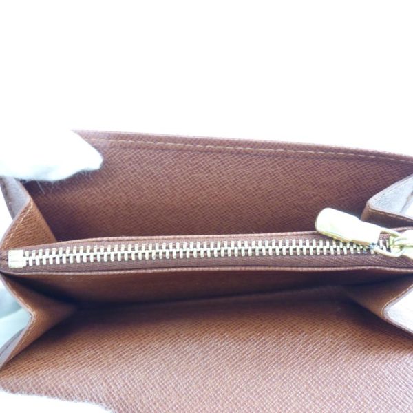 48033 5 Louis Vuitton Portomone Zip Monogram Wallet Brown