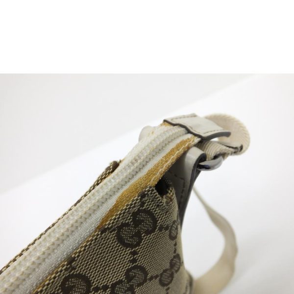 48092 8 Gucci GG Canvas x Punching Leather Shoulder Bag