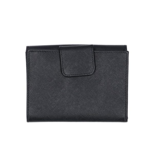 48097 2 PRADA Wallet Compact Wallet Bag Black