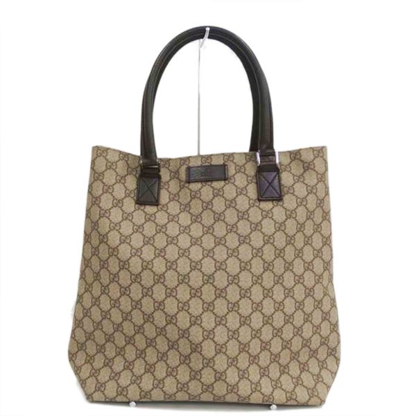 48117 1 Gucci GG Pattern PVC Leather Tote Bag