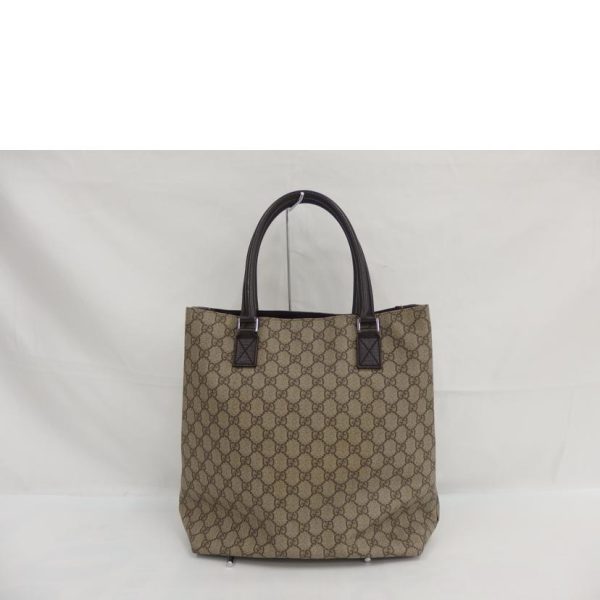 48117 2 Gucci GG Pattern PVC Leather Tote Bag