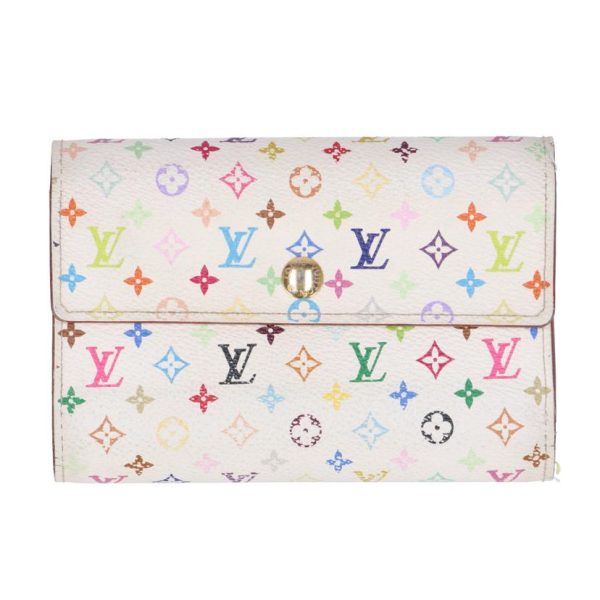 48127 1 Louis Vuitton Portefeuil Alexandra Multicolor Wallet White