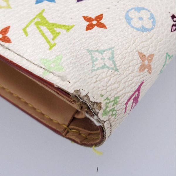 48127 10 Louis Vuitton Portefeuil Alexandra Multicolor Wallet White