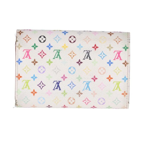 48127 2 Louis Vuitton Portefeuil Alexandra Multicolor Wallet White