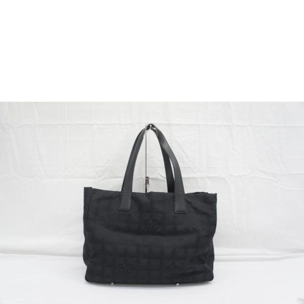 48148 2 Chanel New Travel Line Tote Bag Black