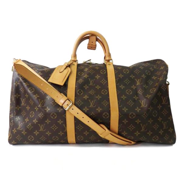 48184 1 Louis Vuitton Keepall Bandouliere 55 Monogram Bag Brown