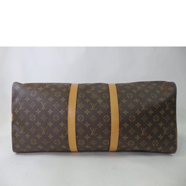 48184 4 Louis Vuitton Keepall Bandouliere 55 Monogram Bag Brown