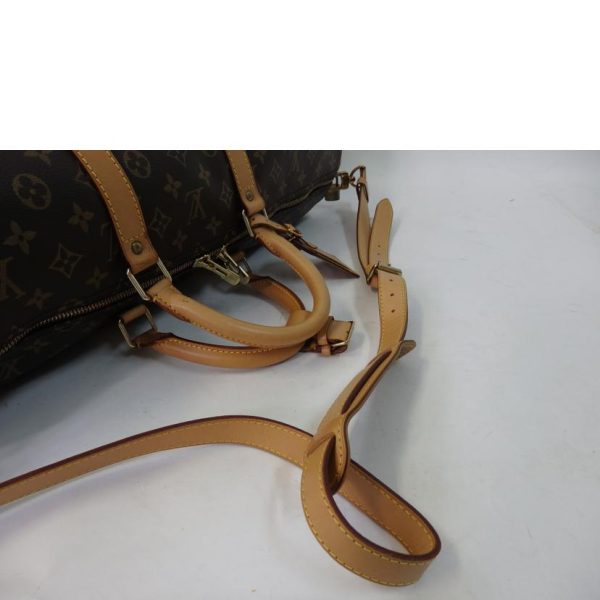 48184 5 Louis Vuitton Keepall Bandouliere 55 Monogram Bag Brown