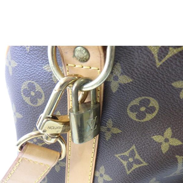 48184 8 Louis Vuitton Keepall Bandouliere 55 Monogram Bag Brown