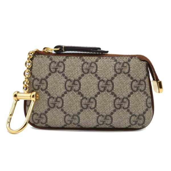 48259 1 Gucci GG Supreme Coin Case Beige