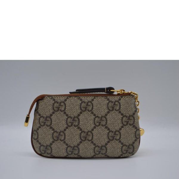 48259 2 Gucci GG Supreme Coin Case Beige