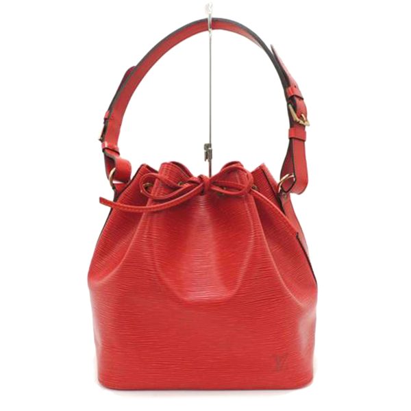 48275 1 Louis Vuitton Petit Noe Bucket Bag Epi Castilian Red