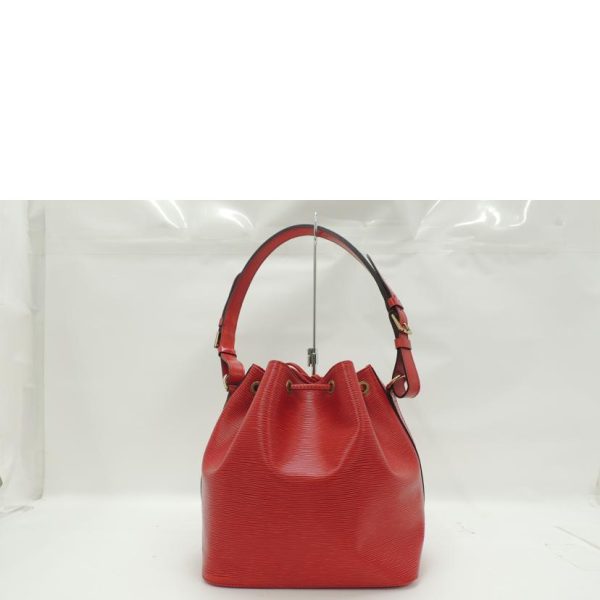 48275 2 Louis Vuitton Petit Noe Bucket Bag Epi Castilian Red