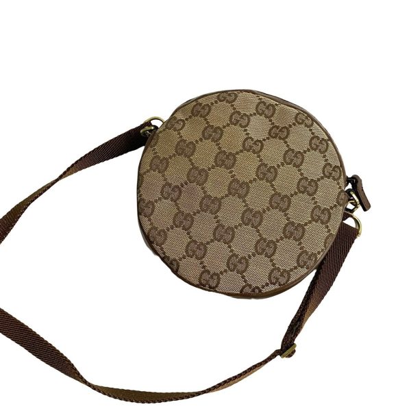 482l242405042 5 Gucci GG Canvas Logo Leather Mini Shoulder Bag Brown