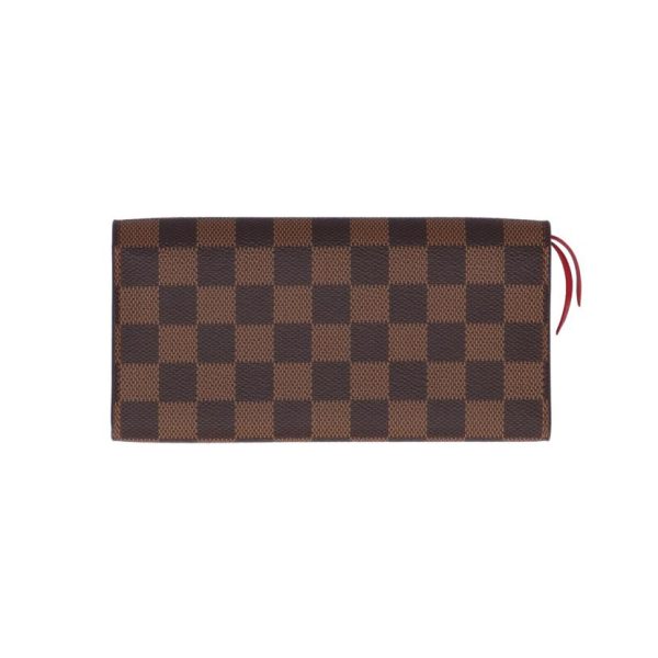 48436 2 Louis Vuitton Portefeuille Emily Damier Wallet Rouge