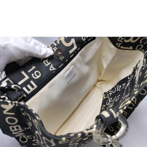 48556 6 Chanel Bycy Line Tote Bag Black