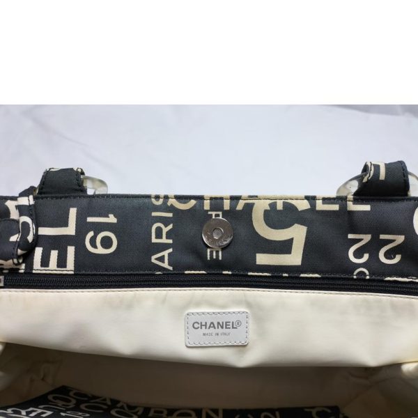 48556 7 Chanel Bycy Line Tote Bag Black