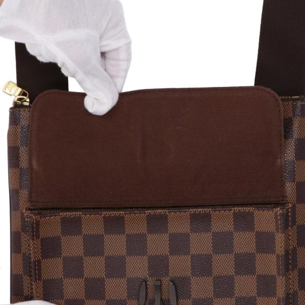 48559 10 Louis Vuitton Pochette Melvire Bag Damier Ebene Brown