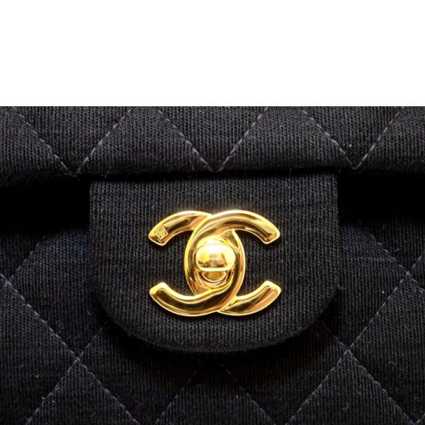 48562 06 Chanel Matelasse W Flap Chain Shoulder Bag 23 Quilted Black