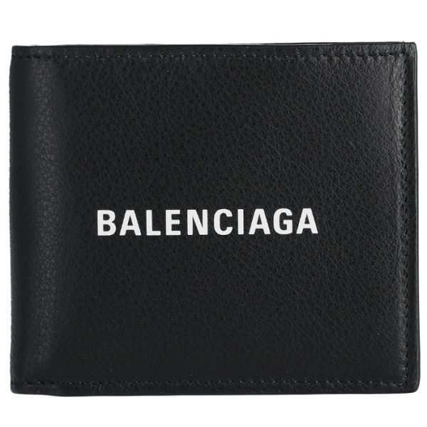 487435dlqhn1060 1 Balenciaga Everyday Wallet Black