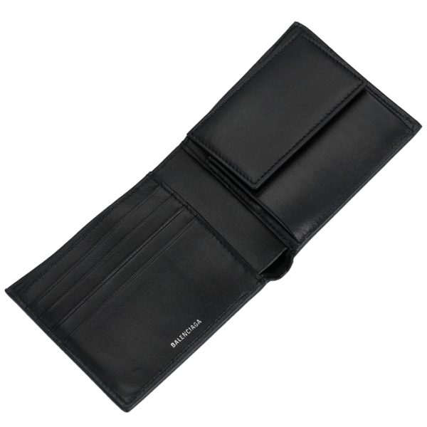 487435dlqhn1060 4 Balenciaga Everyday Wallet Black