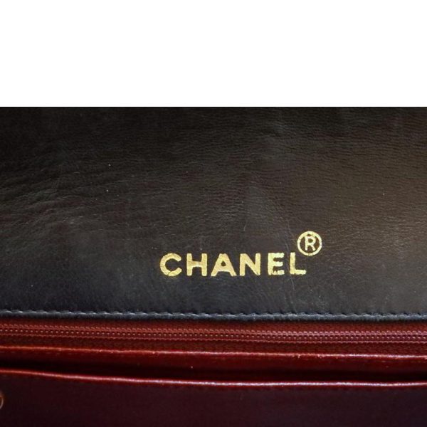 48807 08 Chanel Matelasse Diana Flap Chain Shoulder Bag Black